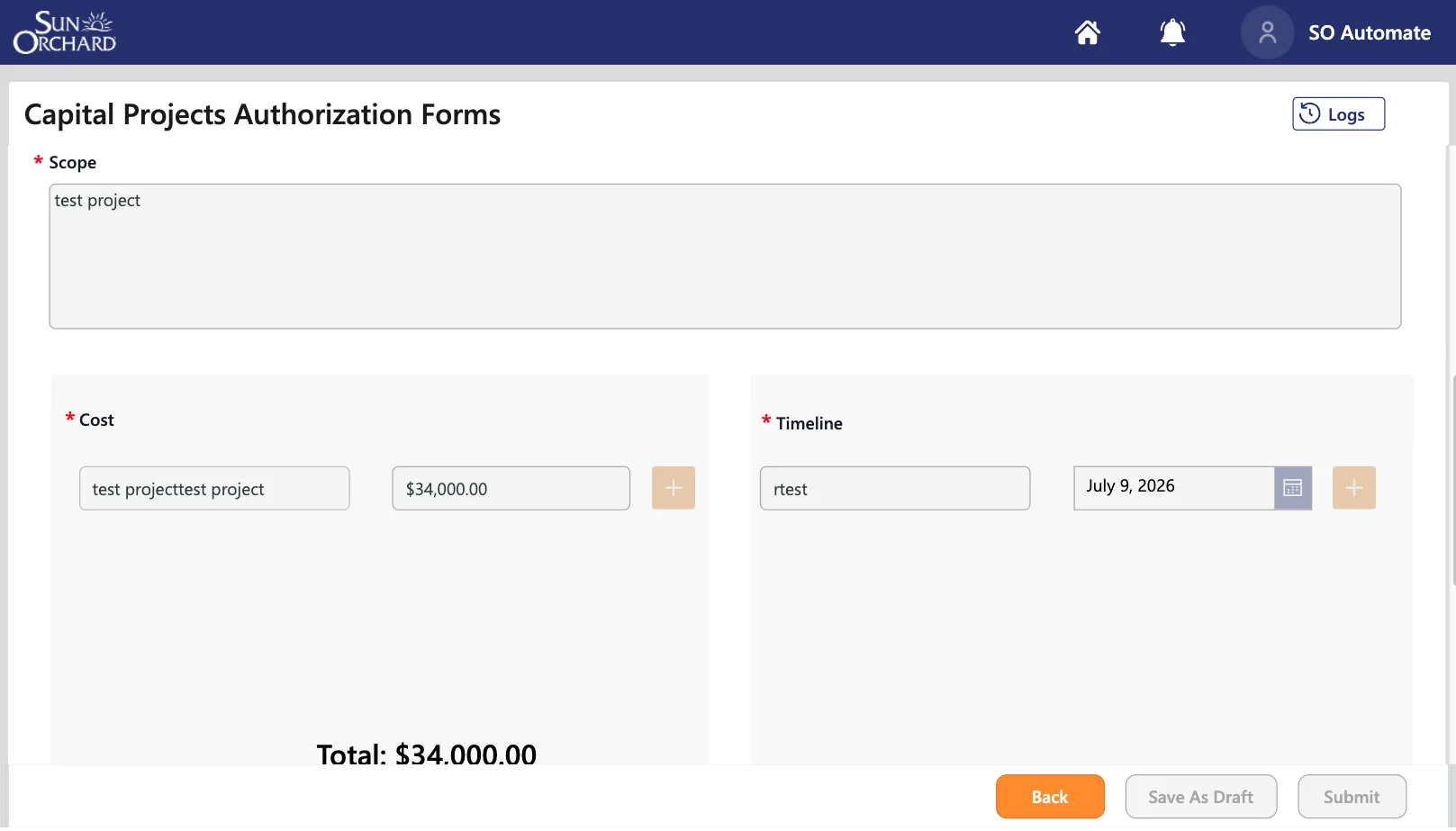 Capex Application Case Study