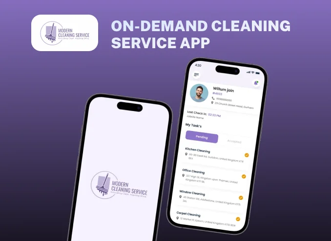 On-Demand Cleaning Service App