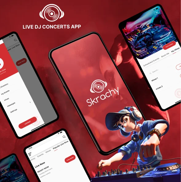 LIVE DJ Concerts App Development