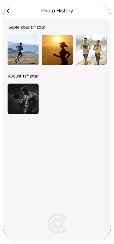 Photo History & Today's Photo Screen