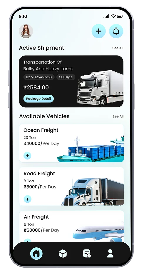 Transportation Home Screen