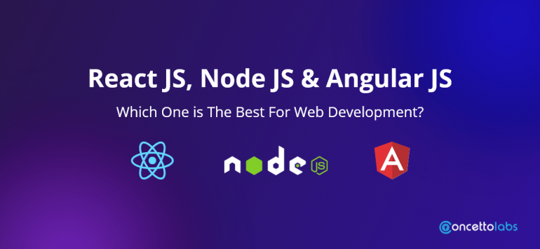 React JS, Node JS & Angular JS: Which one is the best for web development?