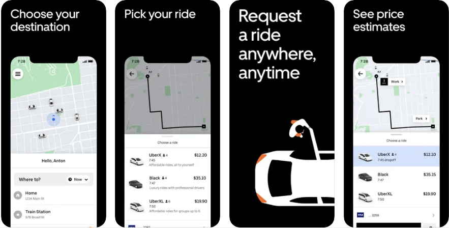 Uber - Request a ride