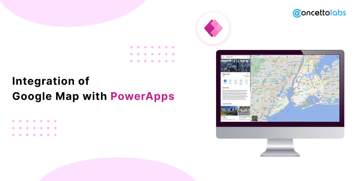 Integration of Google Map with PowerApps