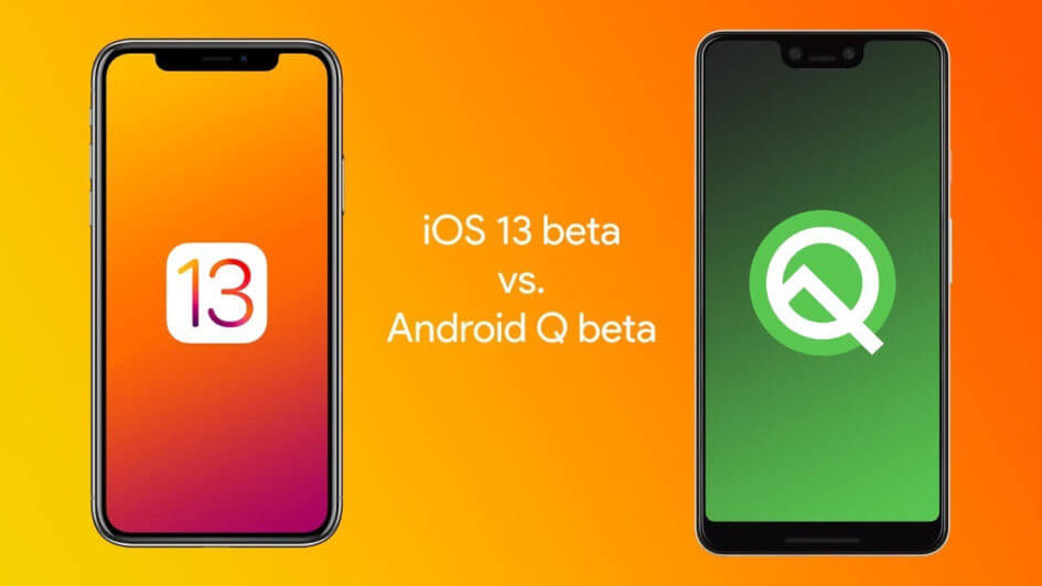 Android Q beta v/s iOS 13 beta