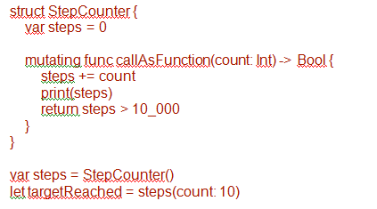 callAsFunction callAsFunction