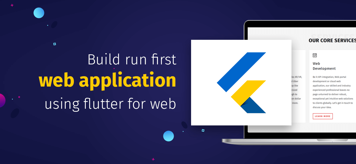 Build run first web application using flutter for web