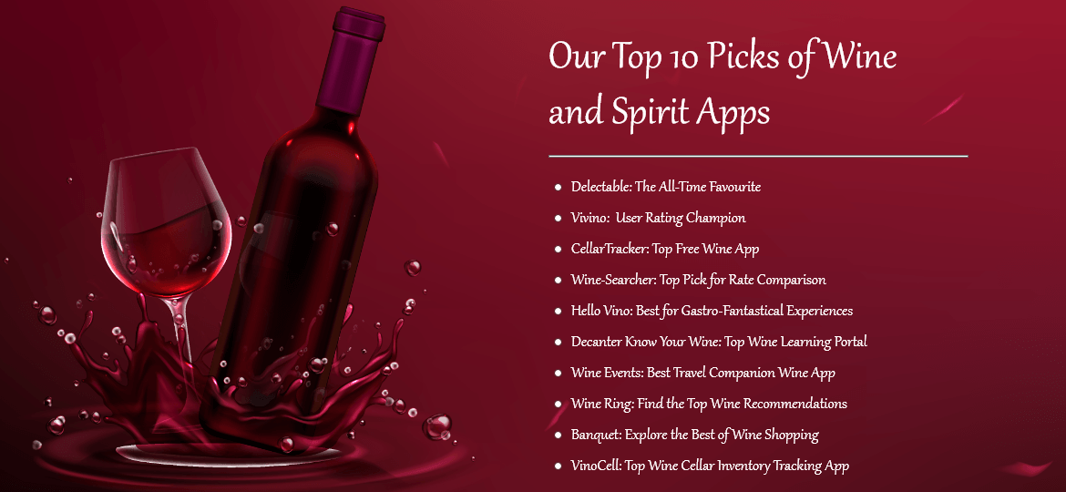 Top 10 Picks of Wine and Spirit Apps for 2023