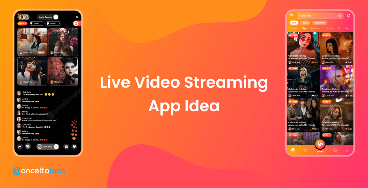 Live video streaming App Idea