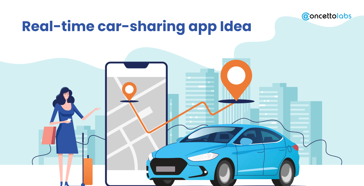 Real-time car-sharing app Idea