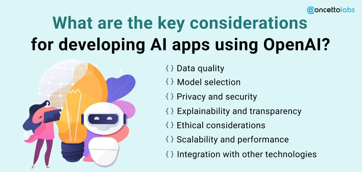What are the key considerations for developing AI apps using OpenAI?