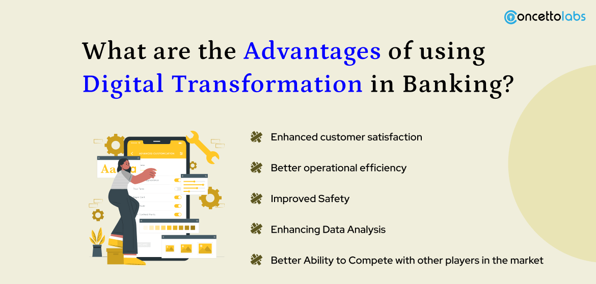 What are the Advantages of using Digital Transformation in Banking? What are the Advantages of using Digital Transformation in Banking?