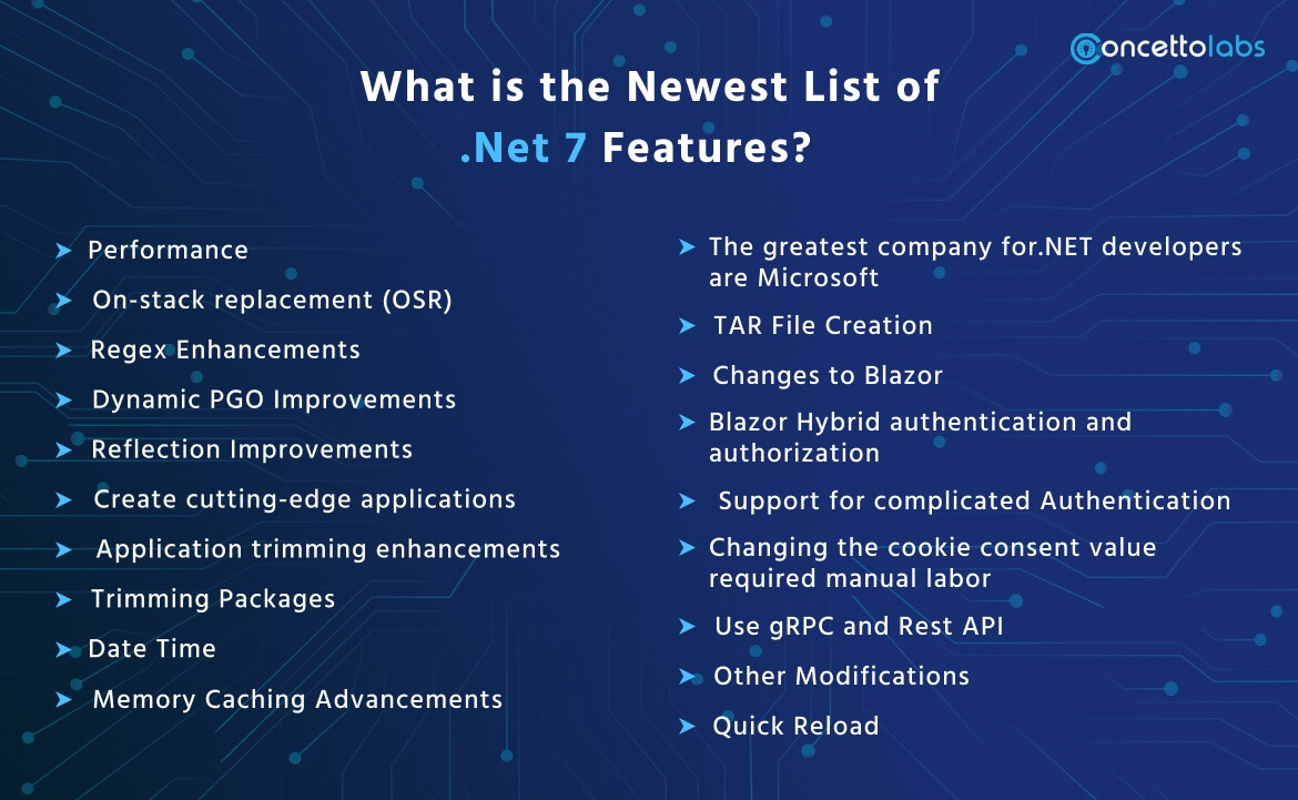 What is the Newest List of .Net 7 Features?