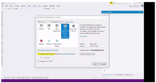 Docket Tooling in Visual Studio