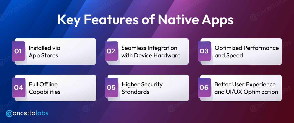Key Features of Native Apps