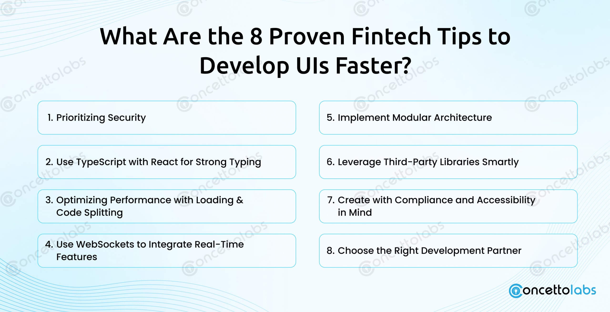 What Are the 8 Proven Fintech Tips to Develop Uis Faster?