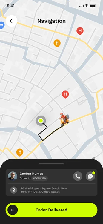 Driver App Features
