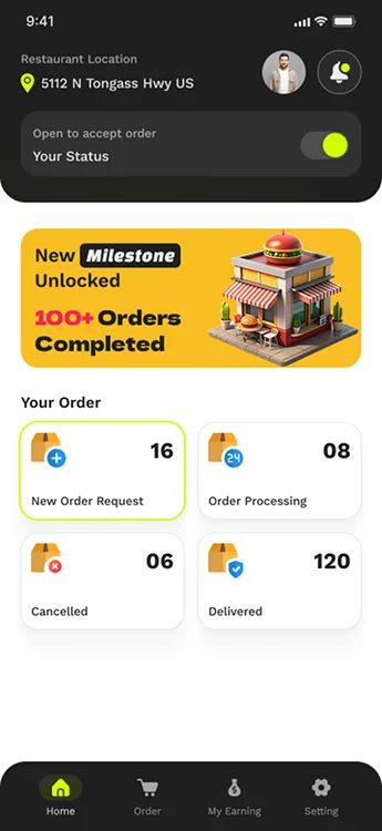 Restaurant App Features