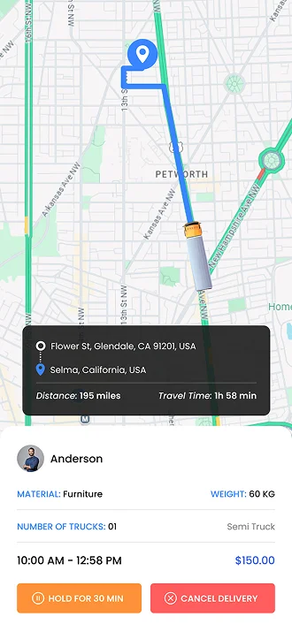 Driver Screen