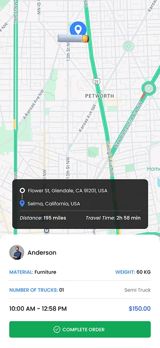 Driver Screen