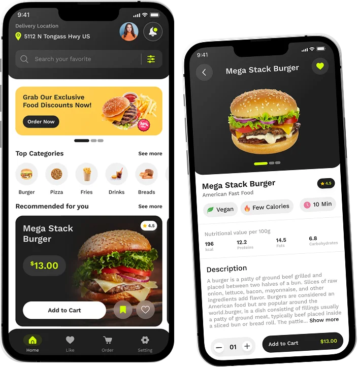 Customer side screen